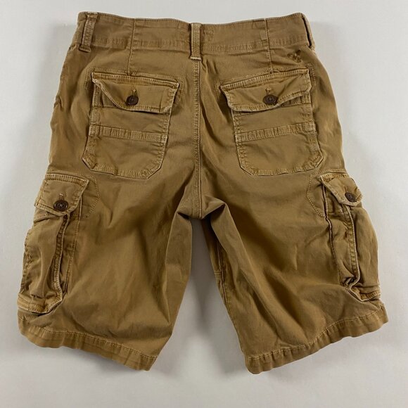 American Eagle Outfitters Extreme Flex Longer Length Cargo Shorts Men's 31 Khaki - Picture 3 of 13